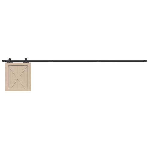 vidaXL Ophangset voor schuifdeur 244 cm koolstofstaal, Doe-het-zelf en Bouw, Overige Doe-Het-Zelf en Bouw, Nieuw, Verzenden