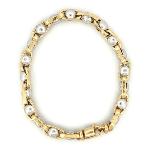 Handmade - Bracelet - 14.3 g - 18 carats Or jaune, Handtassen en Accessoires, Antieke sieraden