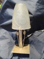 Lamp - Art Déco. Tulpenglas. Smeedijzer circa 1930