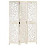Wit Kamerscherm Mangohout 120x165 | Tweede Kansje | -47%..., Huis en Inrichting, Verzenden, Nieuw