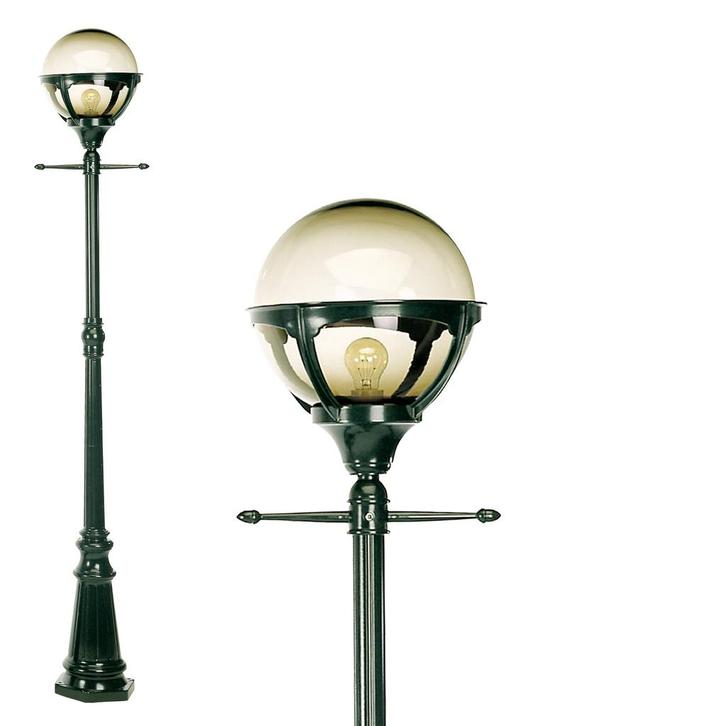 Tuinverlichting Bol Sumatra Lantaarnpaal Ø30cm, Tuin en Terras, Buitenverlichting, 50 tot 250 watt, Nieuw, Aluminium, Staande lamp