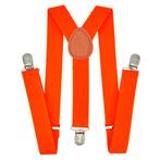 Fako Fashion - Kinder Bretels - Effen - 65cm - Fluo Oranje, Kinderen en Baby's, Verzenden, Nieuw