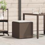 vidaXL Kussenbox Bruin 50x50x50 cm van Poly Rattan, Verzenden, Nieuw