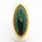 Ring - 18 karaat Geel goud - Malaquita, Nieuw