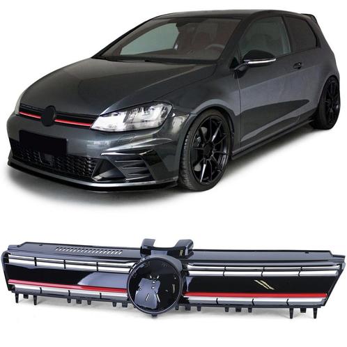Autogrille - VW Golf 7 12-17 - Zwart Rood R Sport Look -..., Auto-onderdelen, Carrosserie, Nieuw, Ophalen of Verzenden