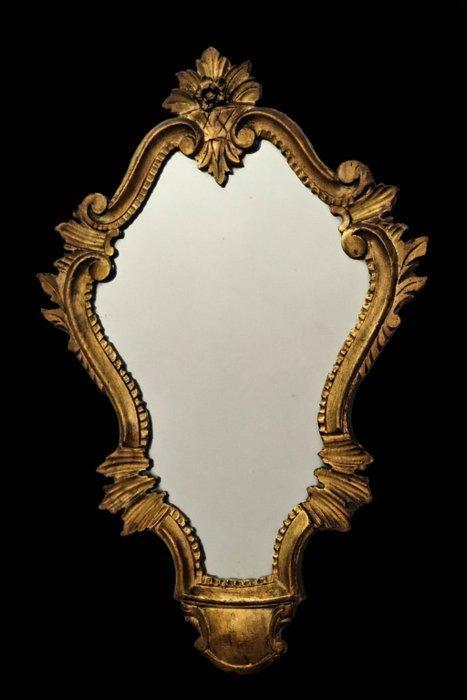 Spiegel - Hout, Glas, Gips, Antiquités & Art, Antiquités | Autres Antiquités