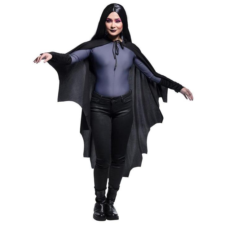 Halloween Zwarte Cape Vleermuis 120cm, Hobby en Vrije tijd, Feestartikelen, Nieuw, Verzenden