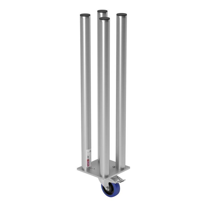 FORTEX STAGE750 Quattro poot met zwenkwiel/rem podiumhoogte, Musique & Instruments, Lumières & Lasers, Envoi