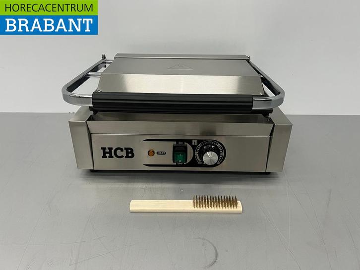 Gril de contact HCB en acier inoxydable Paninigrill Ribbed, Articles professionnels, Horeca | Autre, Envoi