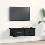 vidaXL Wandkast met lade Zwart Eiken 60 x 26 x 18,5 cm, Huis en Inrichting, Verzenden, Nieuw