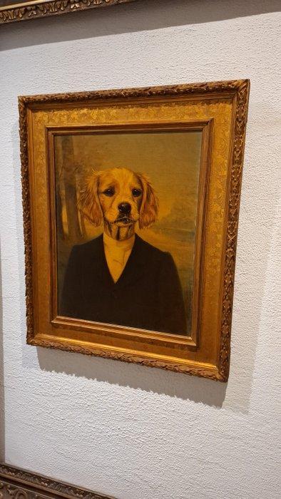 Thierry Poncelet (1946) - Chien aristocrate, Antiek en Kunst, Kunst | Schilderijen | Modern