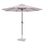 Parasol Recanati Ø300cm – Stokparasol | Beige, Tuin en Terras, Verzenden, Nieuw
