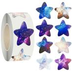 Fako Bijoux® - 500 Stickers Op Rol - 2.5cm - Ster Cosmos 3, Hobby en Vrije tijd, Stickers en Plaatjes, Verzenden, Nieuw