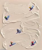 Juli Lampe (1980) - Ski lovers into the snowy clouds.