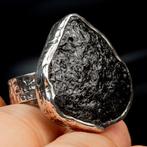 Bague Tourmaline Noire, Protection Naturelle. - Hauteur :, Nieuw