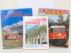 Set van 3 spoorwegenboeken Glacier Express St. Moritz - Z..., Ophalen of Verzenden, Gebruikt