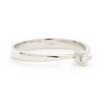 Zonder Minimumprijs - Ring - 18 karaat Witgoud - 0.03ct. tw., Handtassen en Accessoires, Ringen, Nieuw