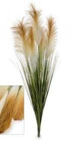 Gynerium Pluimen Bruin Kunstbloem 100 cm per stuk, Huis en Inrichting, Nieuw