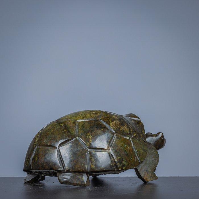 Randgandi Mazarog - Figure - Schildpad - Pierre serpentine, Antiek en Kunst, Curiosa en Brocante