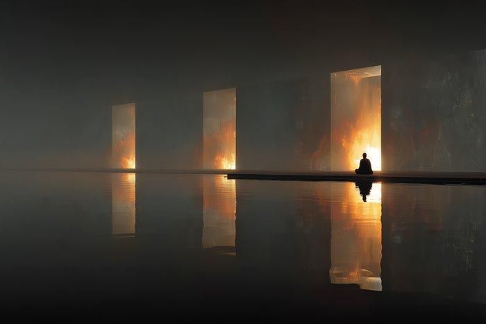 Lea Ottavi - Embers Choosing Silence XXL, Antiek en Kunst, Kunst | Designobjecten