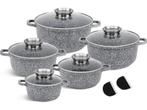 Veiling - 10-delige Luxe Pannenset van Gesmeed Aluminium, Huis en Inrichting, Keuken | Potten en Pannen, Nieuw
