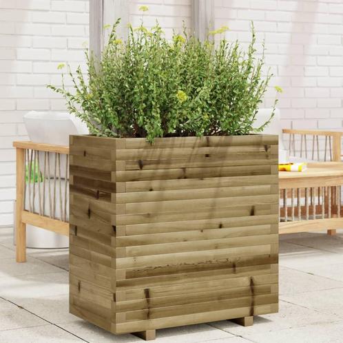 vidaXL Plantenbak 70x40x72 cm geïmpregneerd grenenhout, Tuin en Terras, Bloempotten, Nieuw, Verzenden