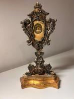 Ostensoir - Bois, Plaqué(e) argent, Textile - 1750-1800 -