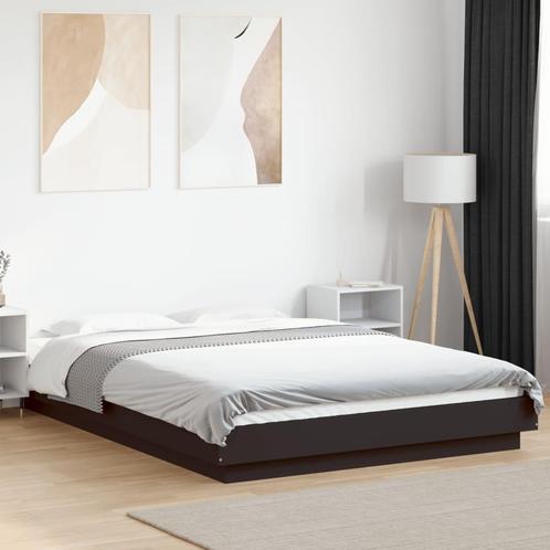 vidaXL Bedframe met LED-verlichting bruin eikenkleurig, Huis en Inrichting, Slaapkamer | Bedden, Nieuw, Verzenden