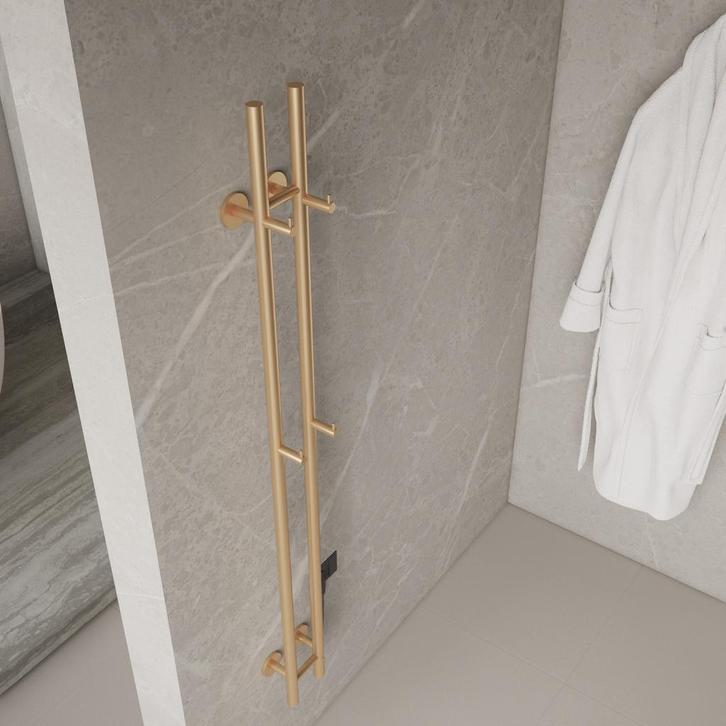 Elektrische Staafhanddoekradiator Dubbel BWS Roku 120 Watt, Doe-het-zelf en Bouw, Sanitair, Overige typen, Nieuw, Ophalen of Verzenden