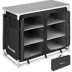 tectake Campingkeuken 97x47,5x78cm - zwart, Caravans en Kamperen, Kampeeraccessoires, Verzenden, Nieuw