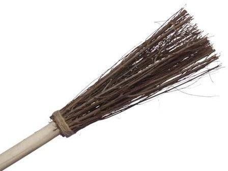 Decoratieve Bezem en steel 63 cm, Hobby en Vrije tijd, Knutselen, Nieuw