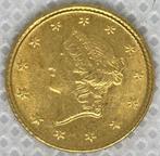Verenigde Staten. Gold Dollar 1850, Postzegels en Munten