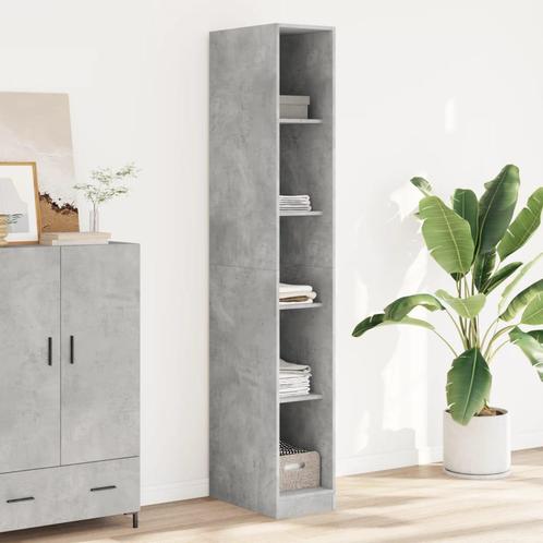 vidaXL Kledingkast 30x50x200 cm bewerkt hout betongrijs, Huis en Inrichting, Kasten | Kleerkasten, Nieuw, Verzenden