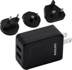 Tweedekans | Philips Reisoplader - DLP2610T/00 - 2x USB - 3, Ophalen of Verzenden, Nieuw