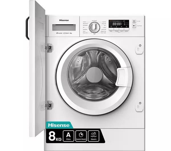 Hisense Wf3m841bwi Inbouw Wasmachine 8kg 1400t, Elektronische apparatuur, Wasmachines, Ophalen of Verzenden