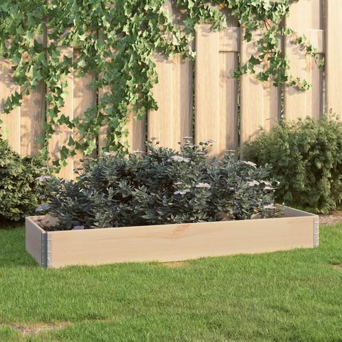 vidaXL Jardinière surélevée 50x150 cm Bois de pin solide, Jardin & Terrasse, Pots de fleurs, Neuf, Envoi
