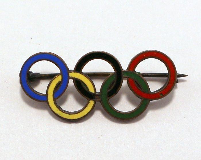 Écussons Berlin 1936 Olympic Games Visitors Badge -, Verzamelen, Overige Verzamelen