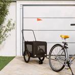 vidaXL Hondenfietstrailer oxford stof en ijzer zwart, Verzenden, Nieuw
