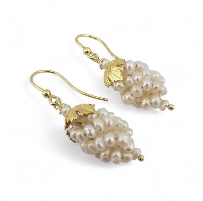 Perle - Argent - Boucles doreilles - Grappes de raisin, Collections, Minéraux & Fossiles