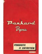 1958 PANHARD DYNA INSTRUCTIEBOEKJE FRANS, Ophalen of Verzenden