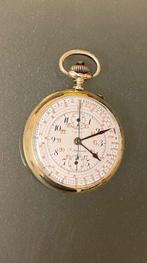 F.Auricoste Silver cronograph - pocket watch No Reserve