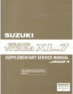 2002 SUZUKI GRAND VITARA XL-7 (SUPPLEMENT), Auto diversen, Handleidingen en Instructieboekjes