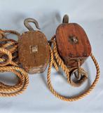 Katrollen (2) - Hout, IJzer, Messing