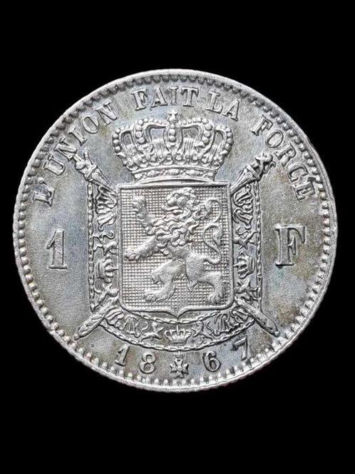 Belgique. Léopold II. 1 Franc 1867 Topkwaliteit  (Sans Prix, Postzegels en Munten, Munten | Nederland