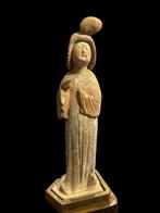 Oud Chinees, Tang-dynastie Terracotta dikke vrouw - 41 cm, Verzamelen