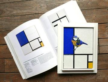 Jos Verheugen - Free after Mondrian, with Blue Tit (M1064,