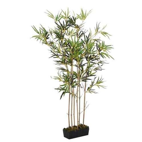 vidaXL Kunstplant bamboe 368 bladeren 80 cm groen, Huis en Inrichting, Woonaccessoires | Kunstplanten en Kunstbloemen, Nieuw, Verzenden