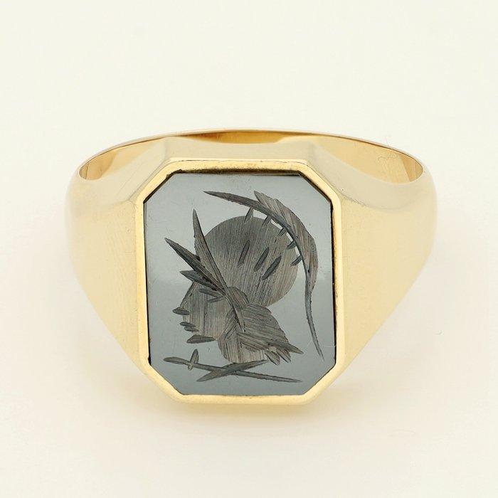 Ring - 18 karaat Geel goud, Handtassen en Accessoires, Ringen