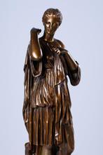sculptuur, Diane de Gabies, daprès lAntique - 56 cm -