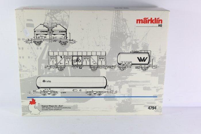 Märklin H0 - 4794 - Modeltrein goederenwagonset (1) -, Hobby en Vrije tijd, Modeltreinen | H0
